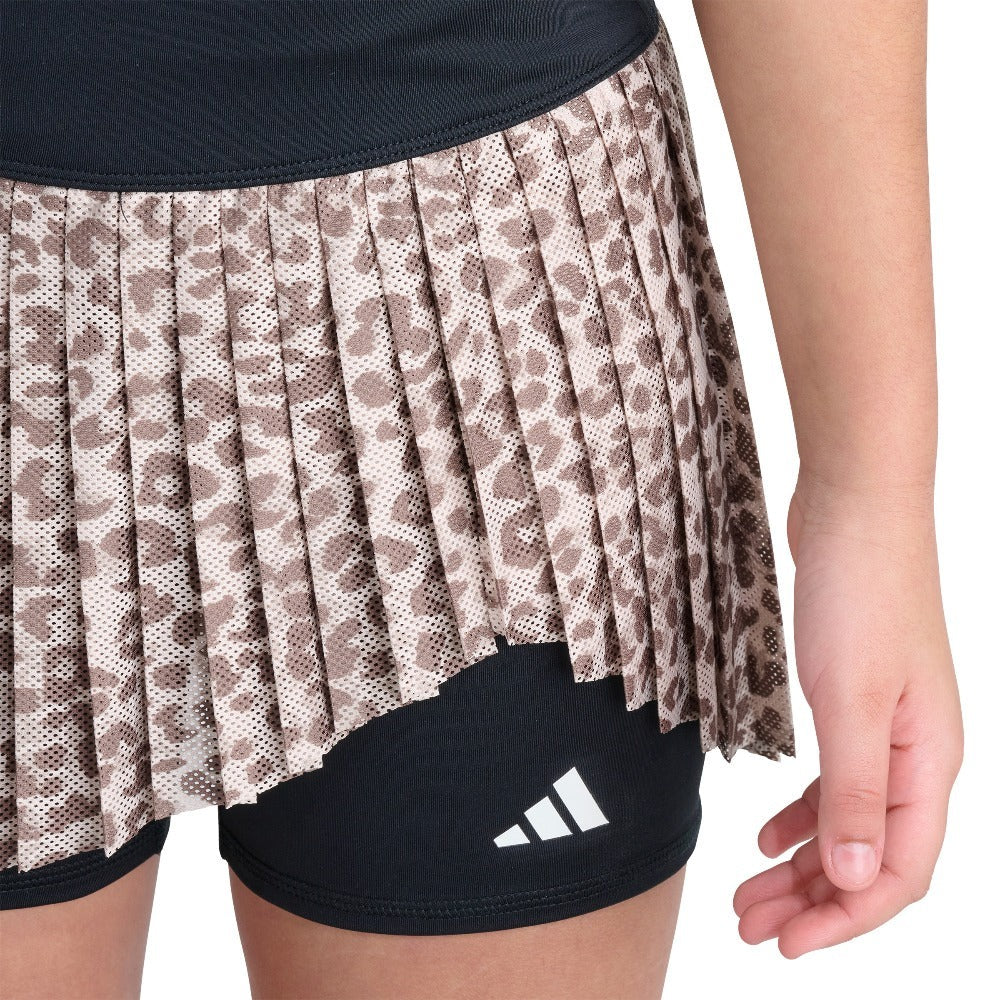 Aop Mesh Pleated Skort