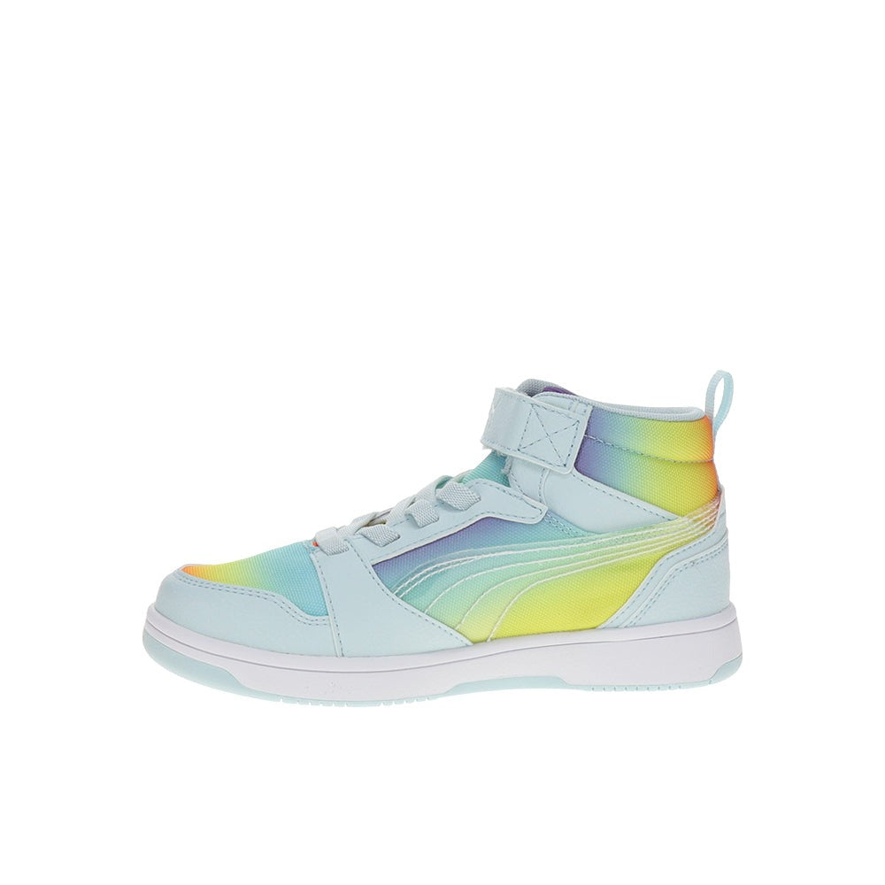 Rebound V6 Mid Rainbow Slip On Sneakers (Youth)