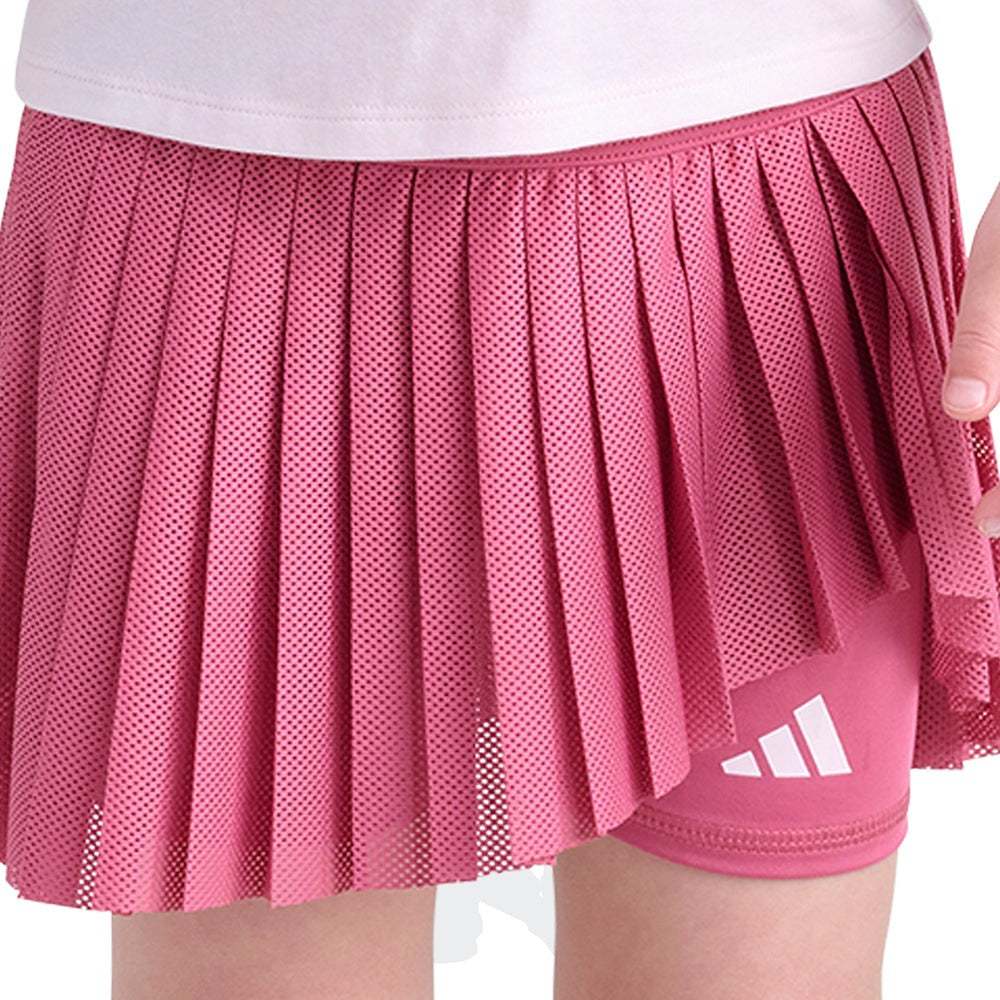 Two-Piece Short Sleeve Tee and Mesh Skort Set