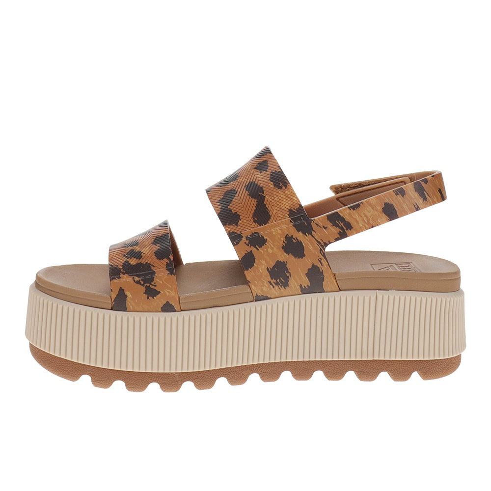 Water Vista Higher Leopard Platform Sandals