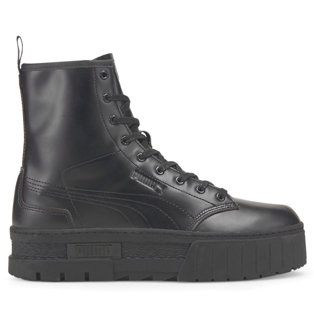 PUMA X DUA LIPA Mayze Platform Round Toe Lace Up Boots