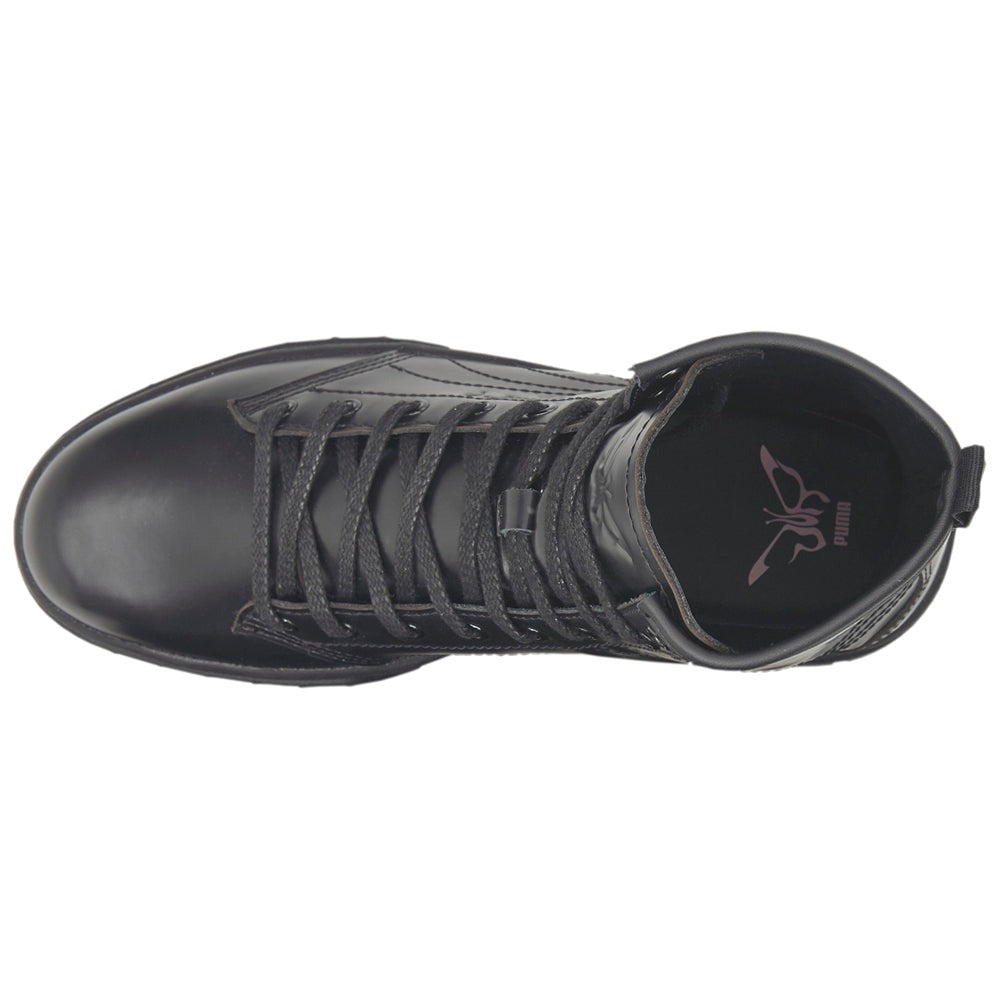 PUMA X DUA LIPA Mayze Platform Round Toe Lace Up Boots