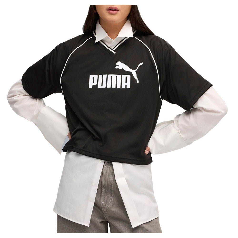 Essentials Relaxed Cropped Football Jersey