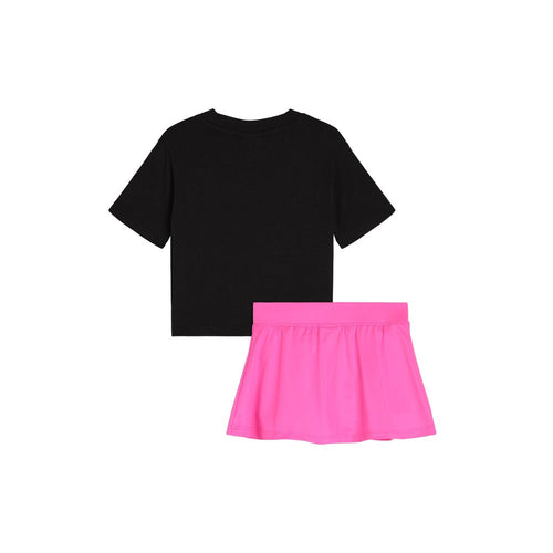 2 Piece Cotton Jersey Crew Neck Short Sleeve T-Shirt & Skort Set (Infant)