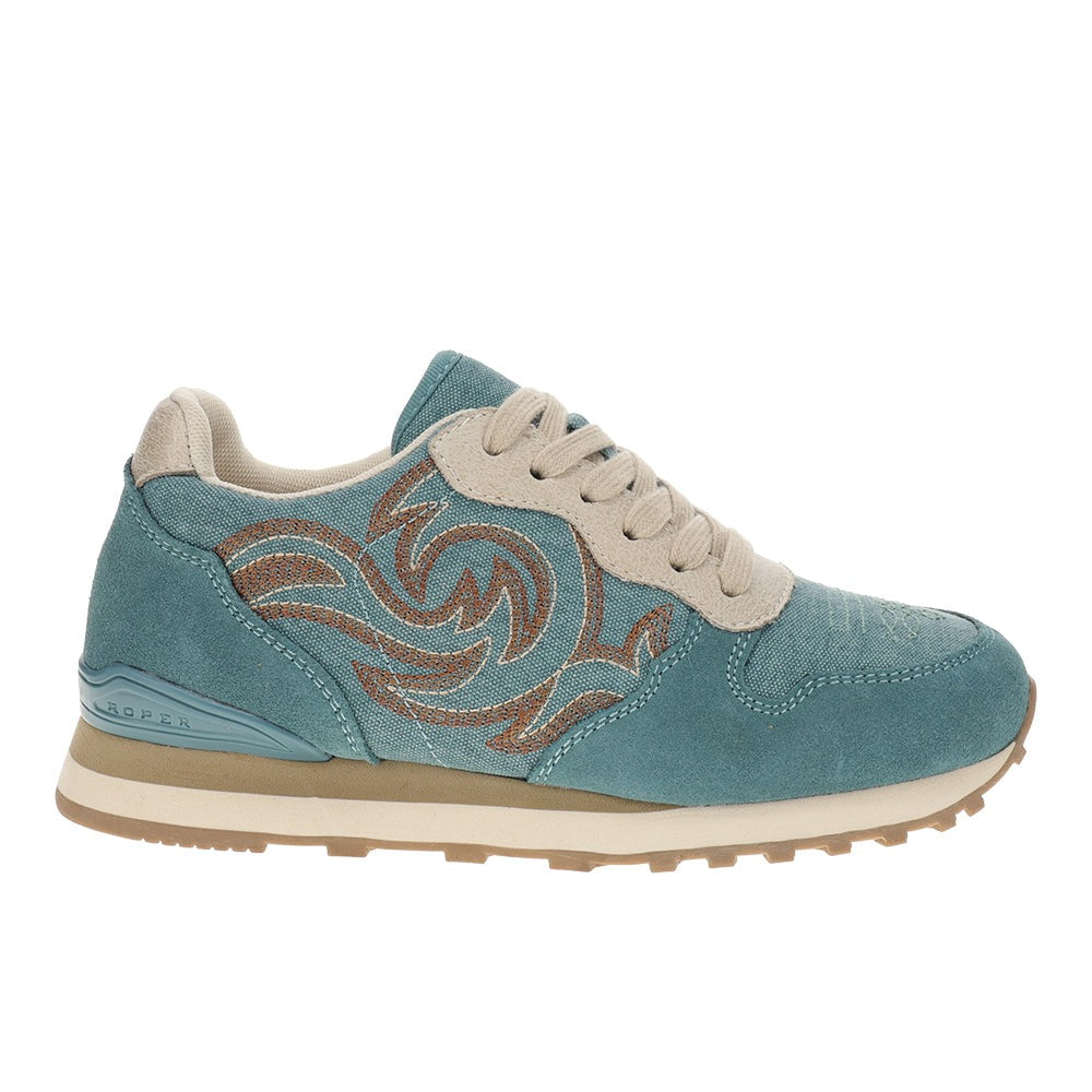 Giddyup Embroidered Lace Up Sneakers
