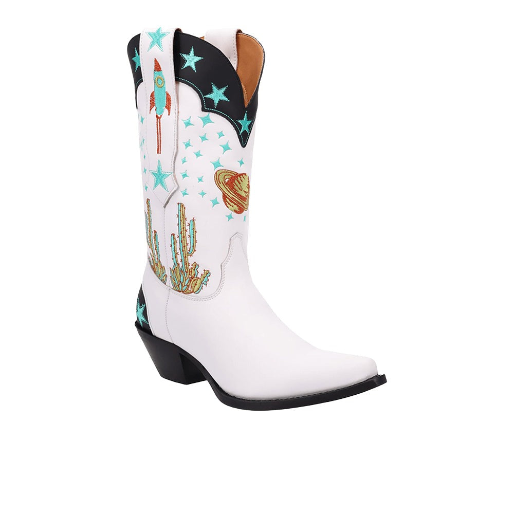 Space Cowgirl Leather Snip Toe Cowboy Boots