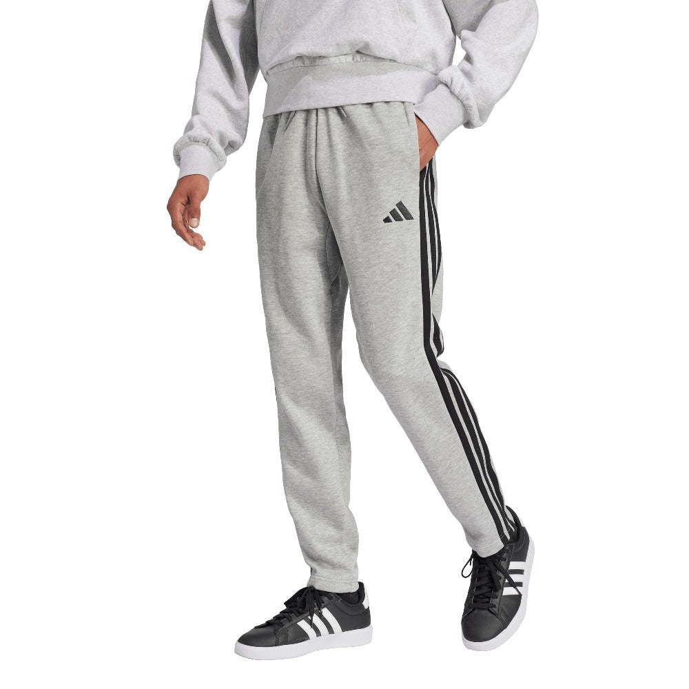 Essentials 3-Stripes Open Hem Fleece Joggers