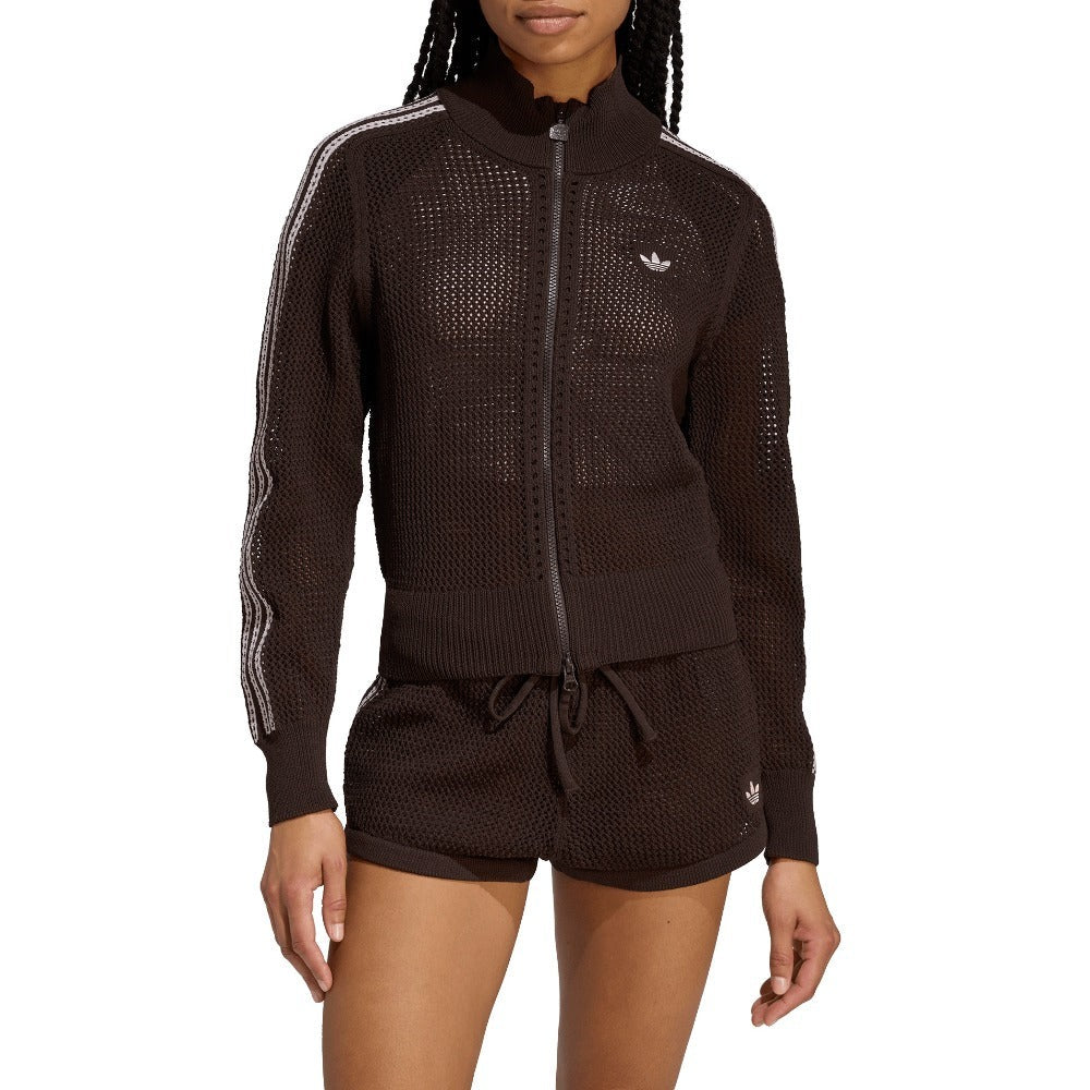 Knitted Crochet Firebird Track Top