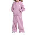 Originals 2-Piece Long Sleeve Hooded Essential Fleece Pullover and Wide Leg Pant Set