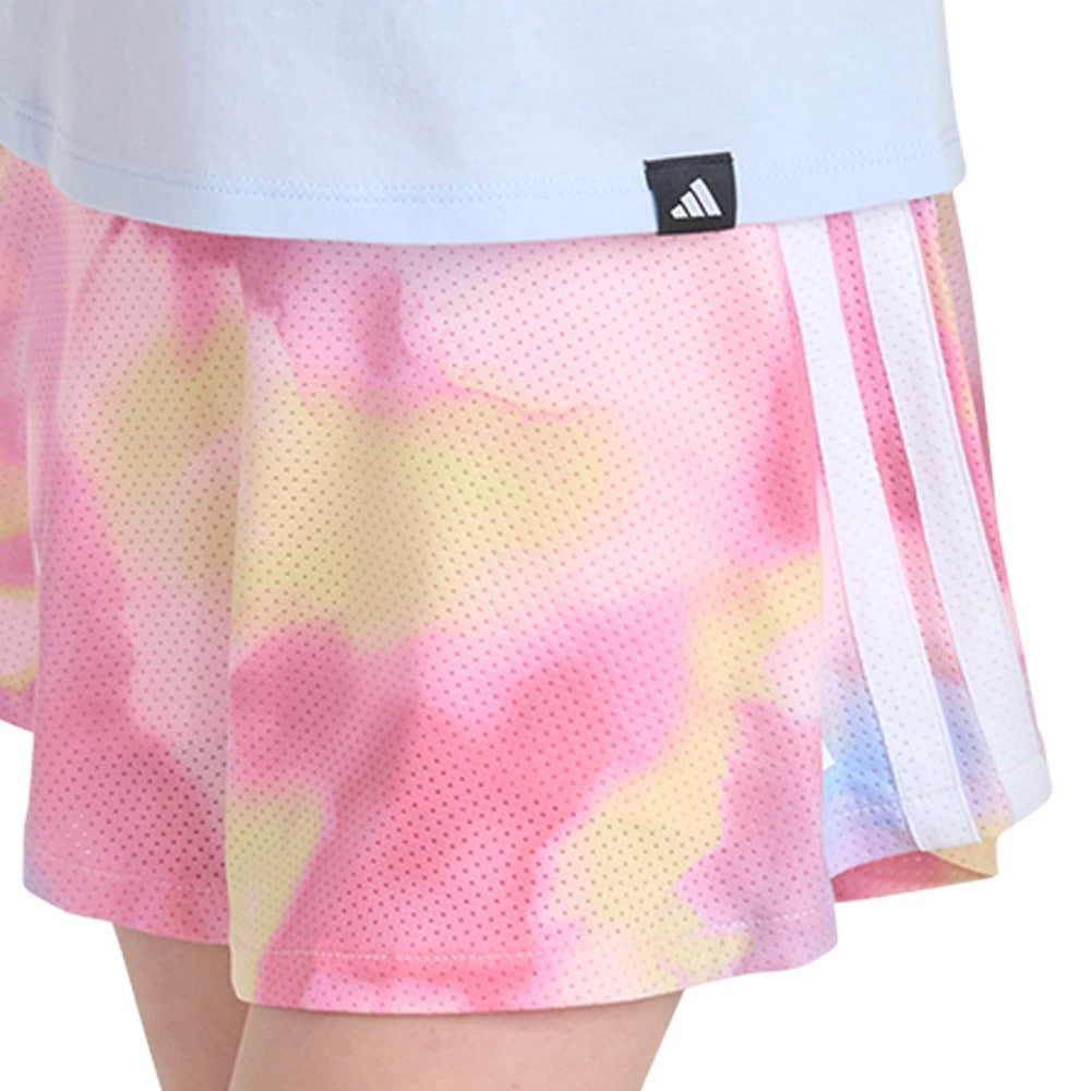 2-Piece Short Sleeve Tee and Printed Flounce Skort Set (Youth)
