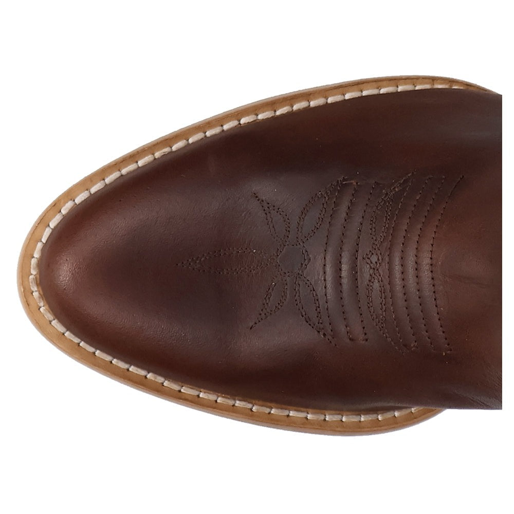 Rustic Charm Round Toe Zippered Cowboy Boots