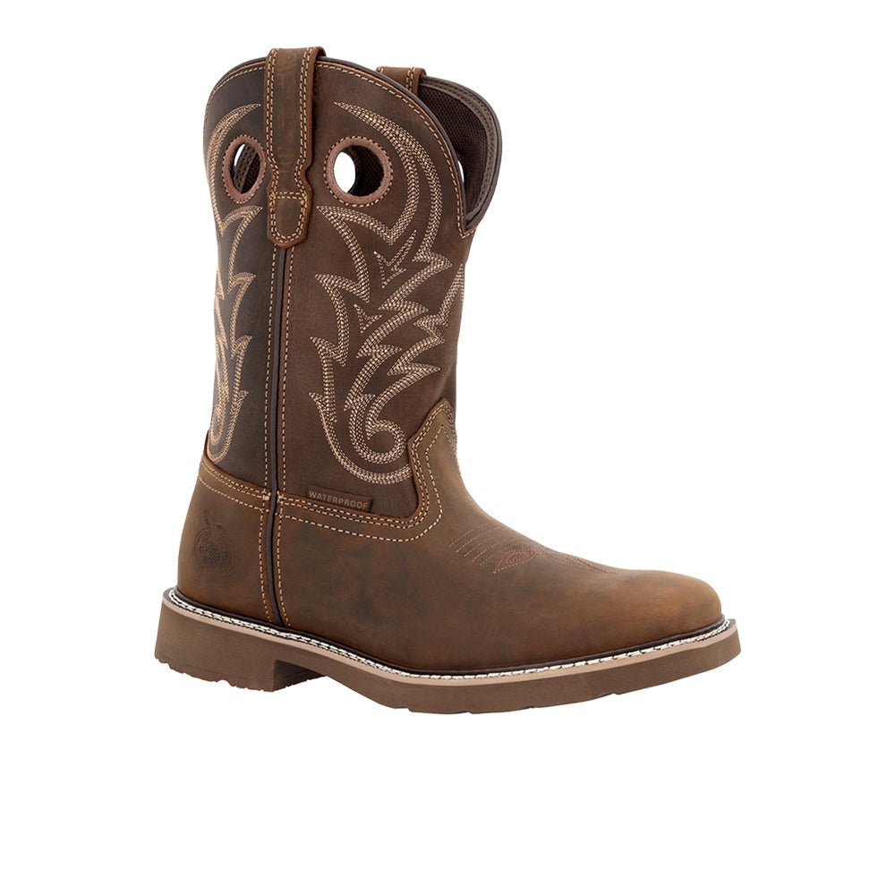Core 37 Western 11 Inch Waterproof Steel Toe Work Boots