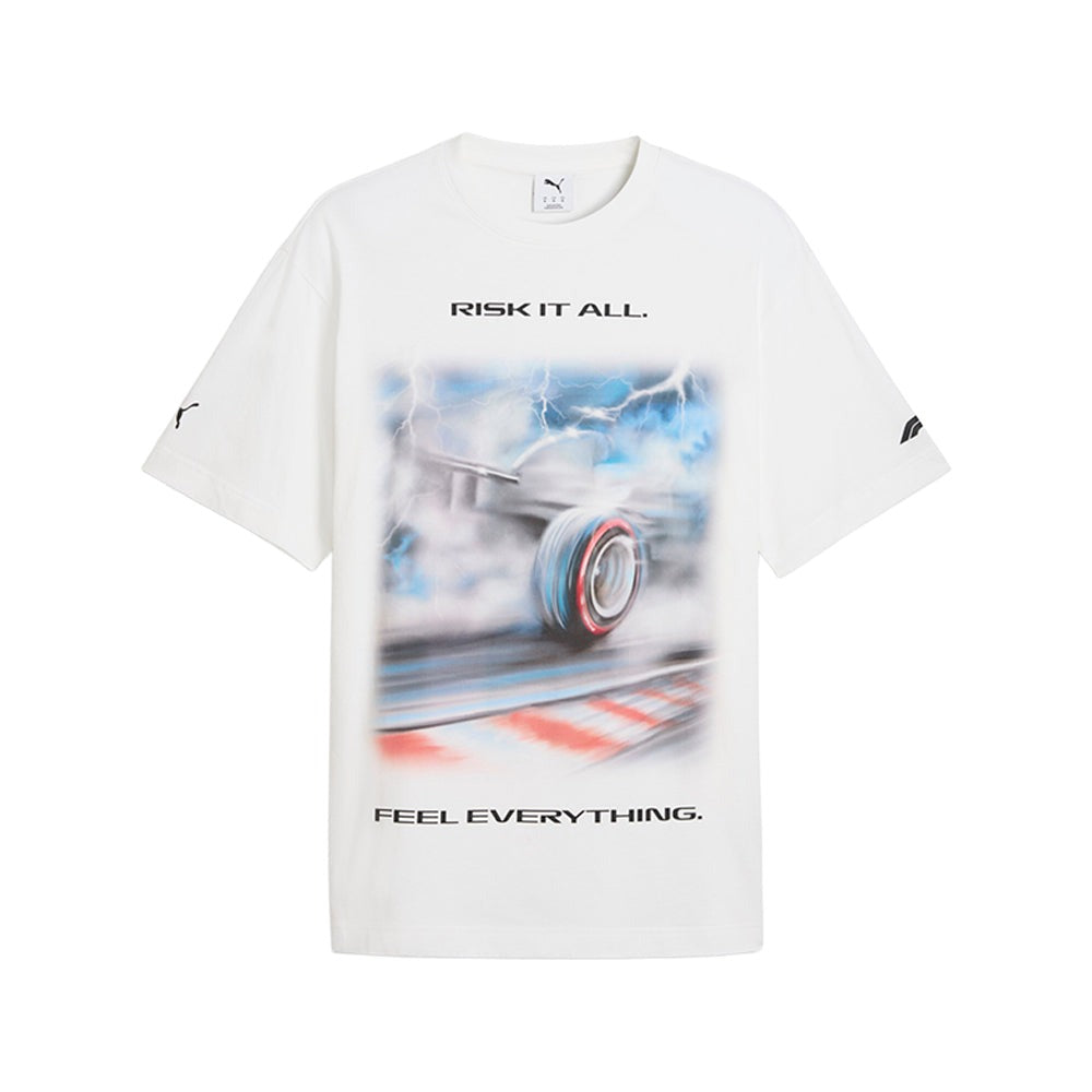 F1 Tyre Relaxed Graphic Crew Neck Short Sleeve T-Shirt