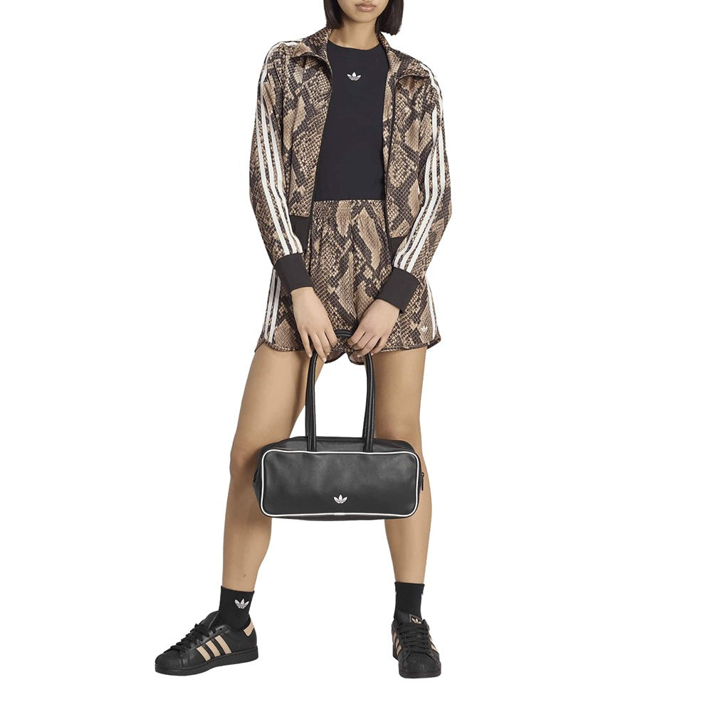 Snake Print Satin Shorts
