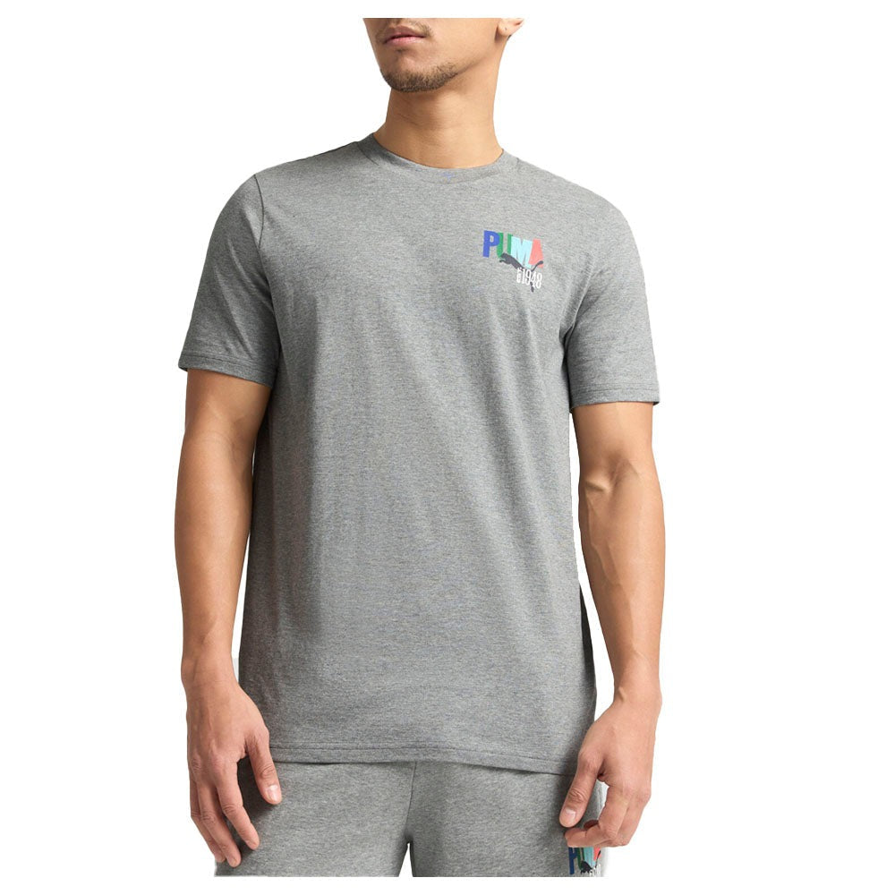 Essential Distressed Crew Neck Short Sleeve T-Shirt