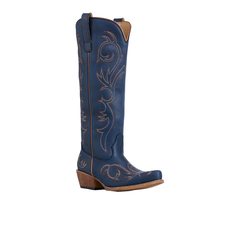 Ryder Embroidered Snip Toe Zippered Cowboy Boots