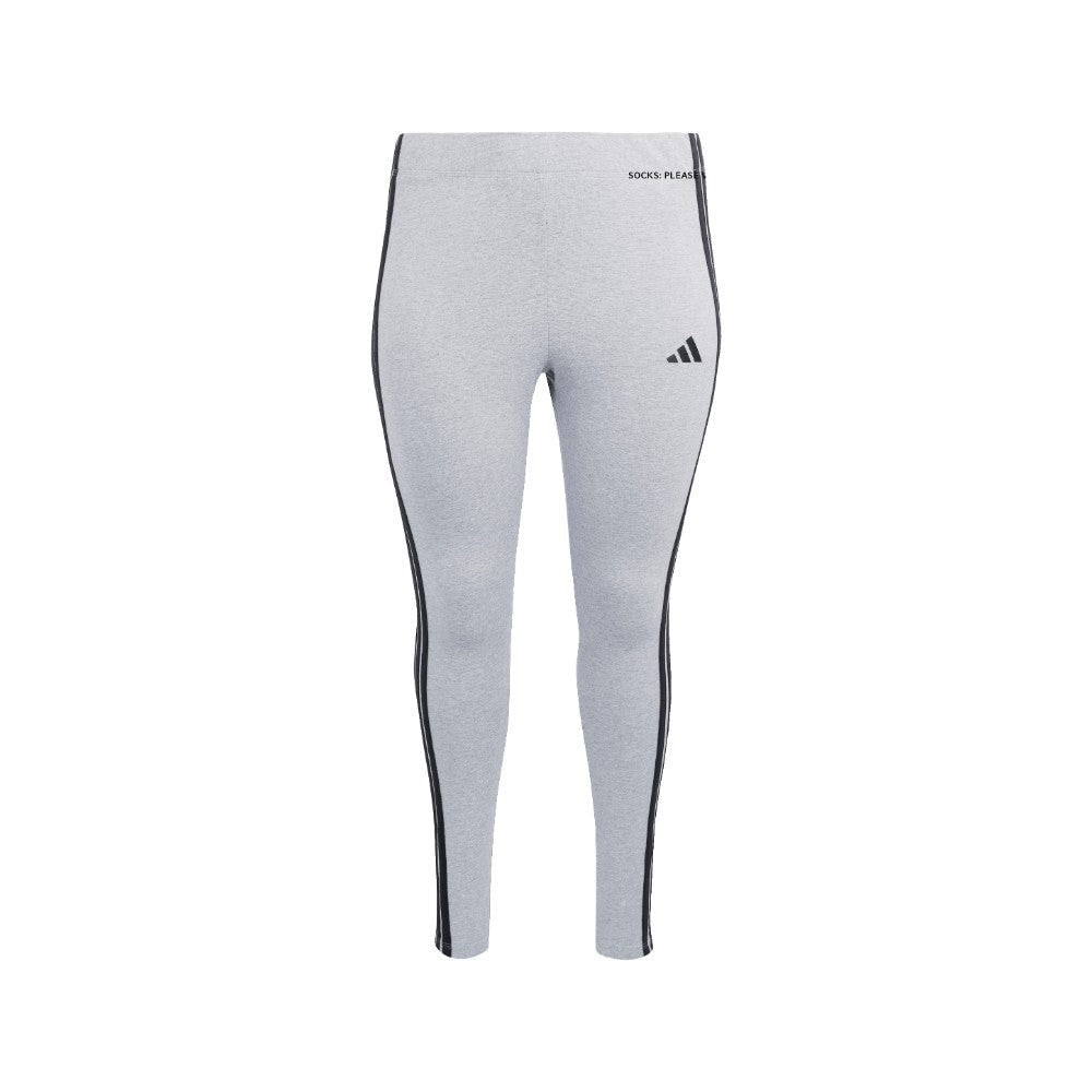 Essentials 3-Stripes Cotton Leggings (Plus Size)