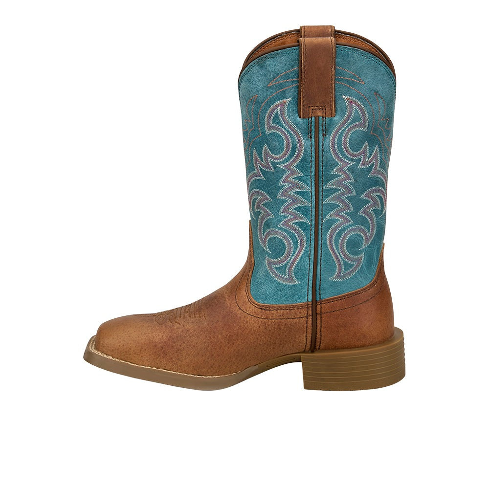 Stampede Della Square Toe Pull On Cowboy Boots