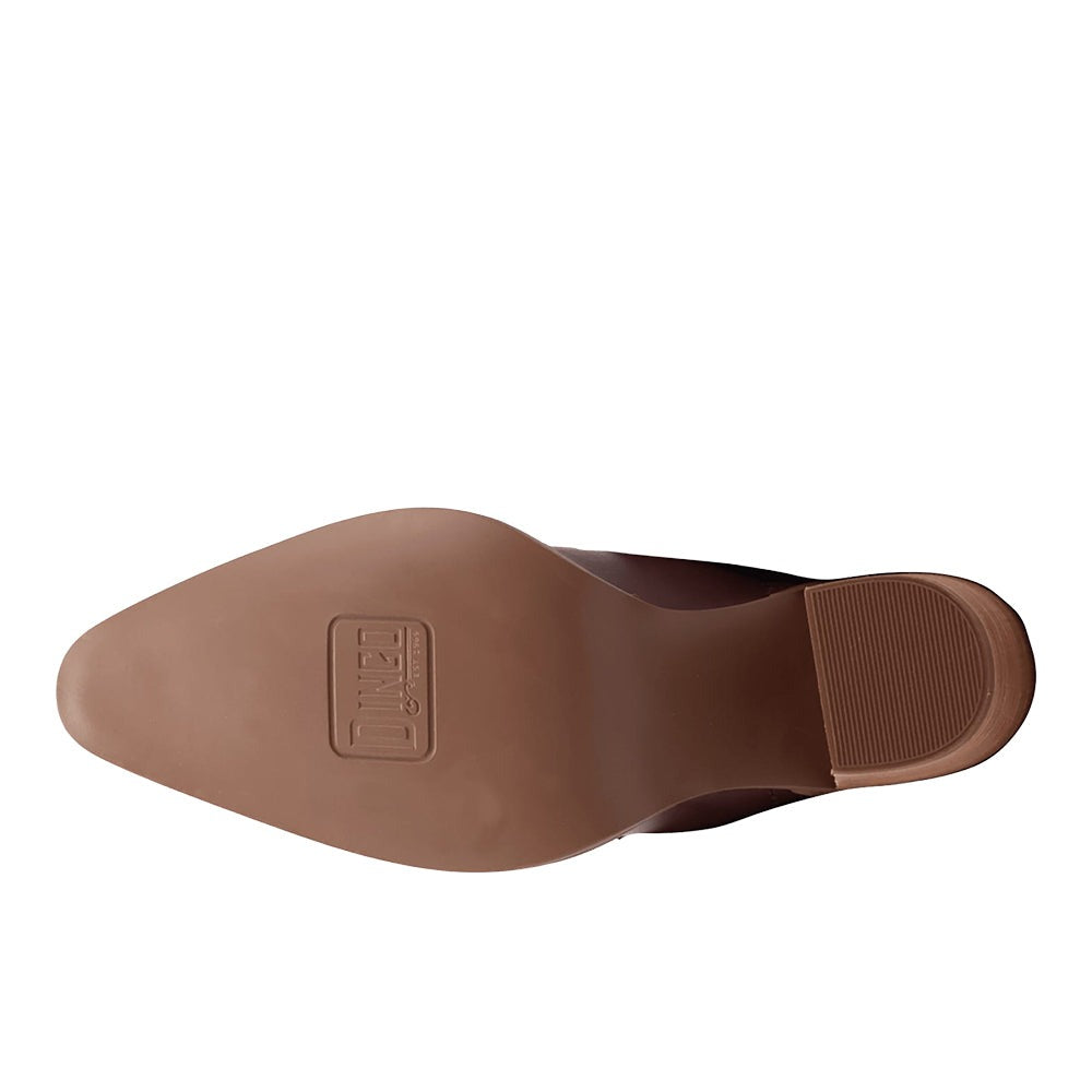 Off The Cuff Leather Snip Toe Pull On Cowboy Booties