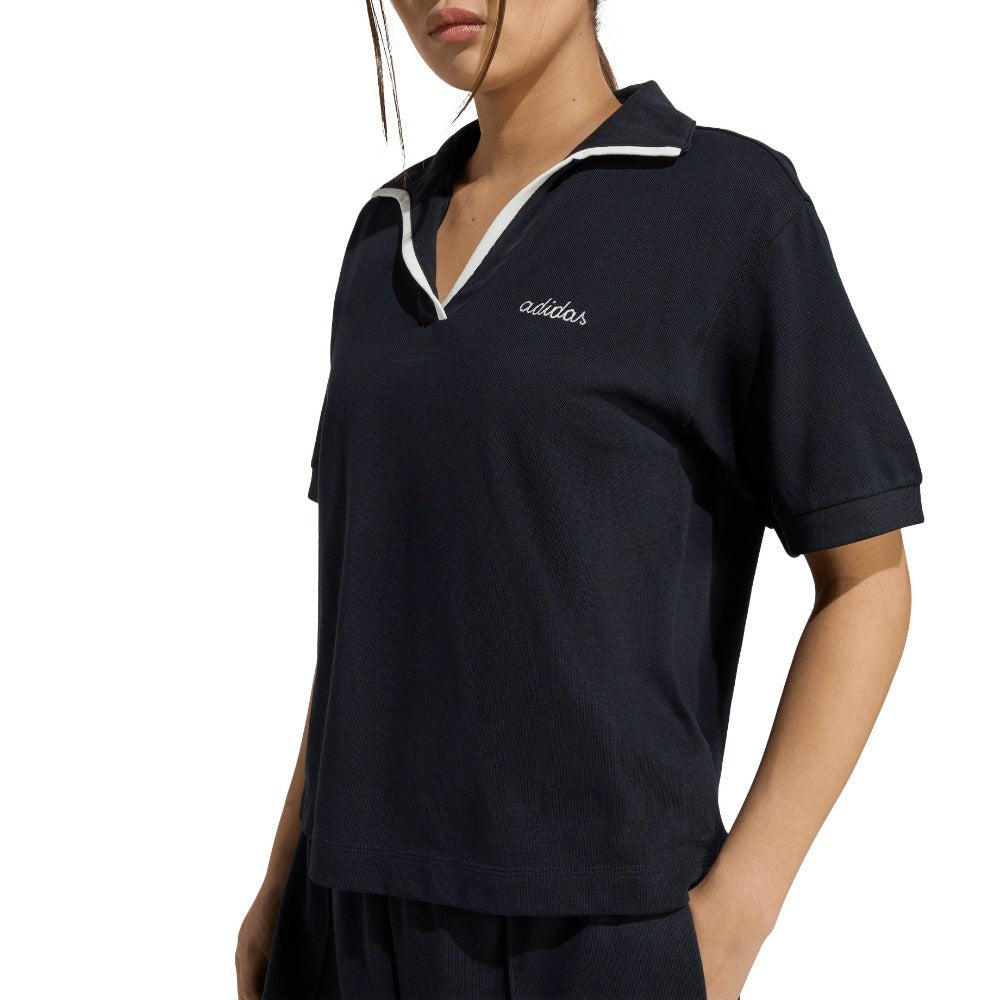 Seasonal Essentials Colorpop Polo with Embroidered Graphic