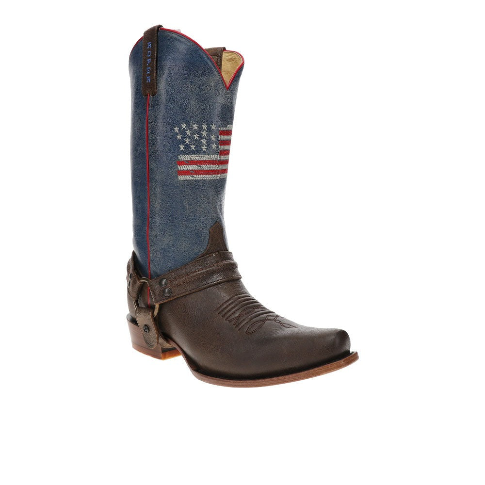 250 USA Outlaw Harness Square Toe Cowboy Boots
