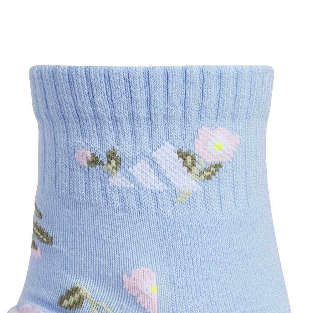 Athletic Cushioned Graphic 6-Pack Quarter Socks