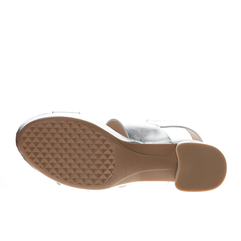 Camilia Metallic Block Heel Sandals