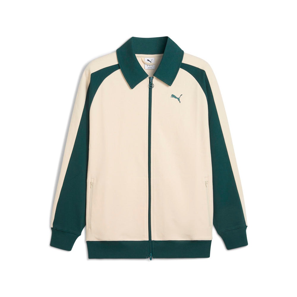 T7 Relaxed Wing Collar Jacquard Track Jacket