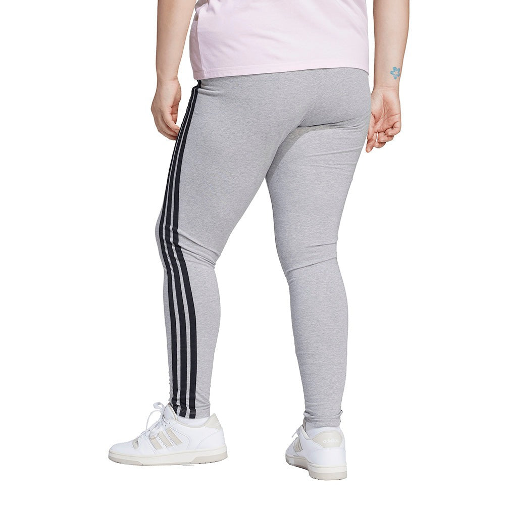 Essentials 3-Stripes Cotton Leggings (Plus Size)