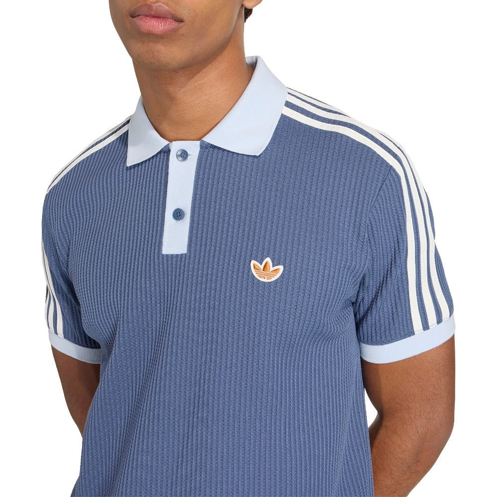 Waffle Knit Polo Shirt
