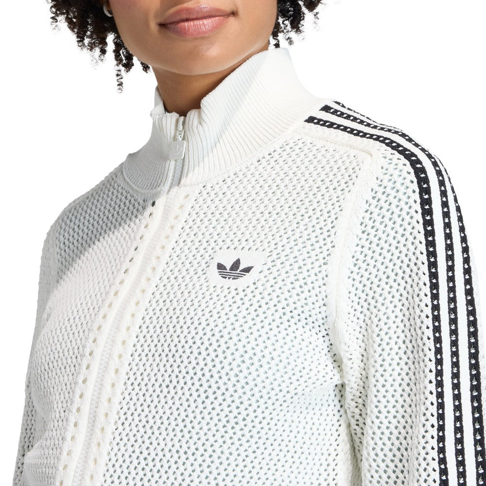 Knitted Crochet Firebird Track Top