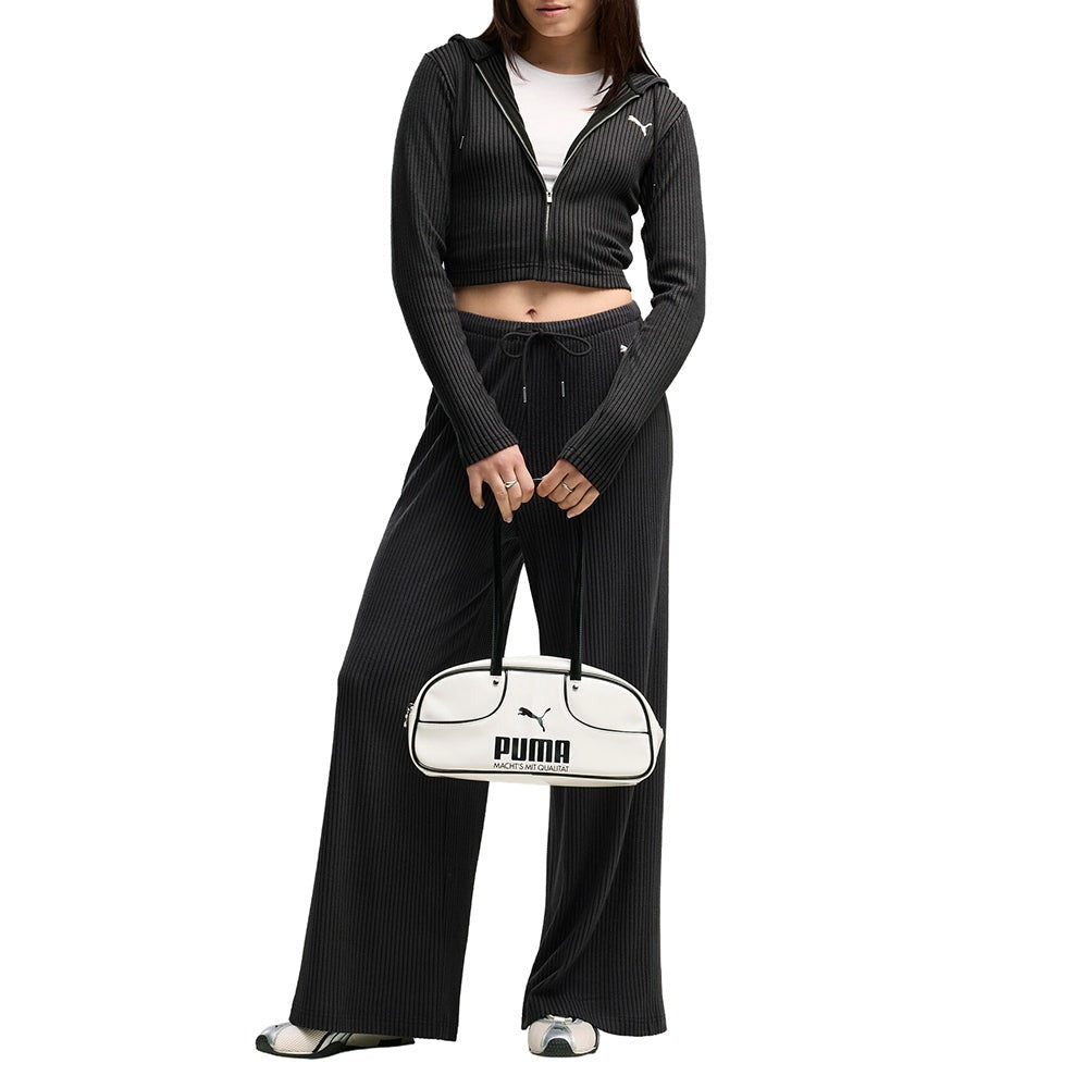 Essentials Ribbed Full-Zip Soft Touch Hoodie
