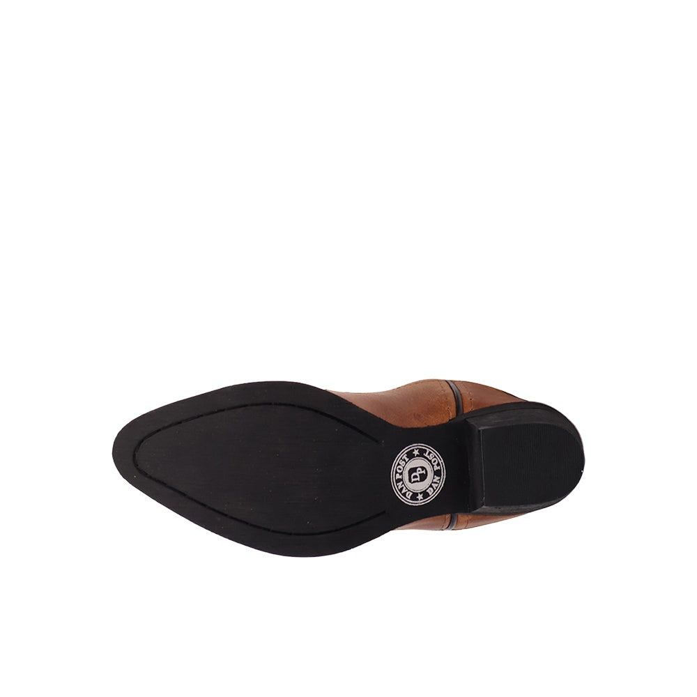 Happy Trails Leather Pointed Toe Pull On Cowboy Boots (Little Kid - Big Kid)