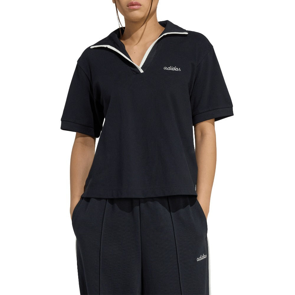 Seasonal Essentials Colorpop Polo with Embroidered Graphic