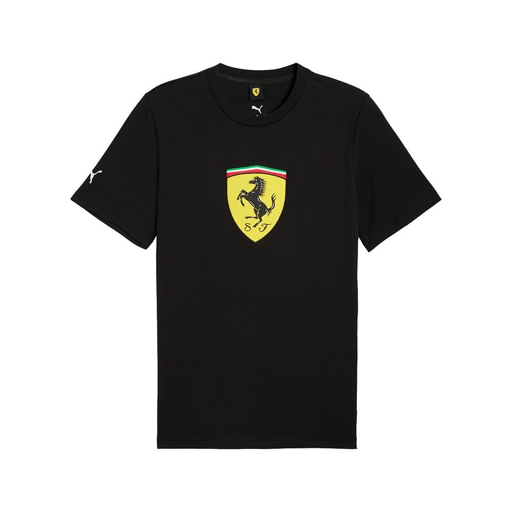 Scuderia Ferrari Sportswear Colored Shield Graphic Crew Neck Short Sleeve T-Shirt