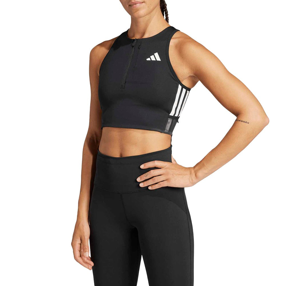 Adizero Running Gel Pocket Crop Long-Sleeve Top