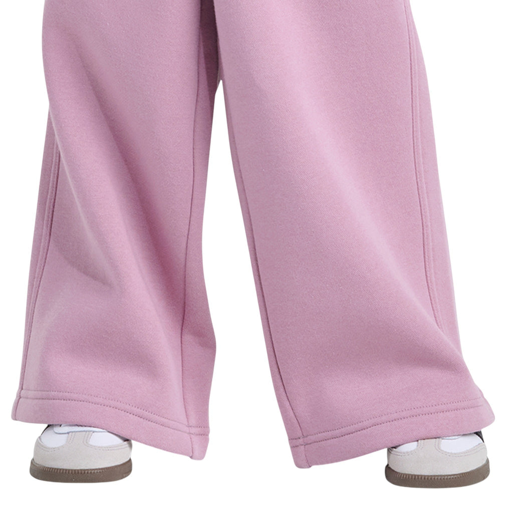 Originals 2-Piece Long Sleeve Hooded Essential Fleece Pullover and Wide Leg Pant Set