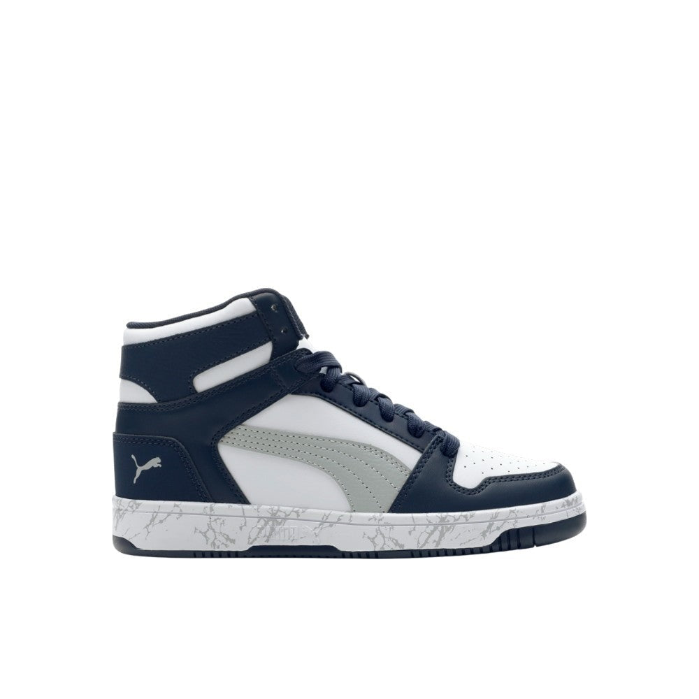 Rebound Layup Marble High Top Sneakers (Youth)