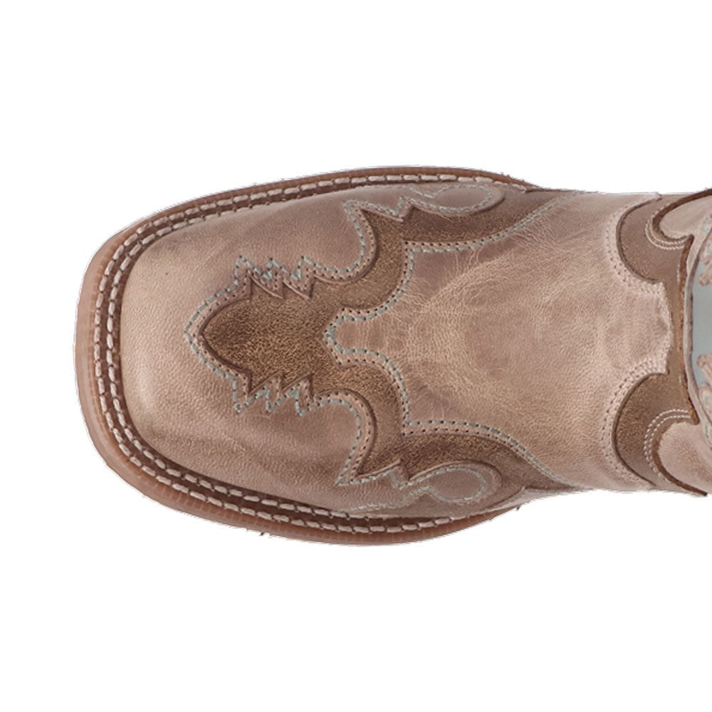 Ardena Square Toe Pull On Cowboy Boots