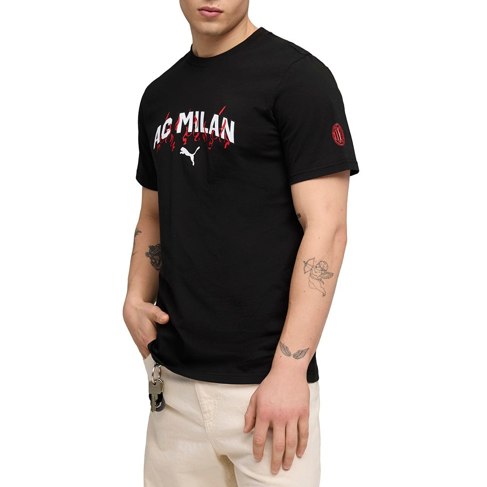 AC Milan ftblCulture Graphic Crew Neck Short Sleeve T-Shirt