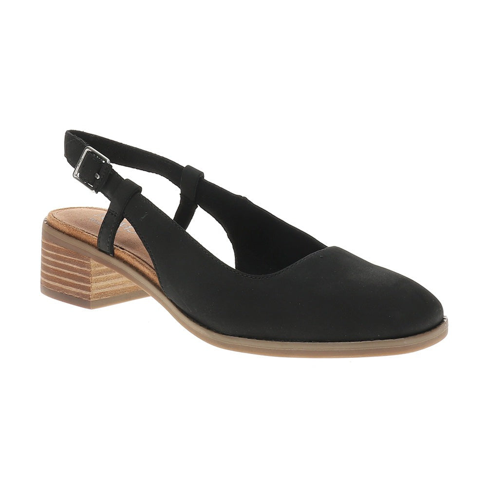Jaclyn Square Toe Slingback Heels