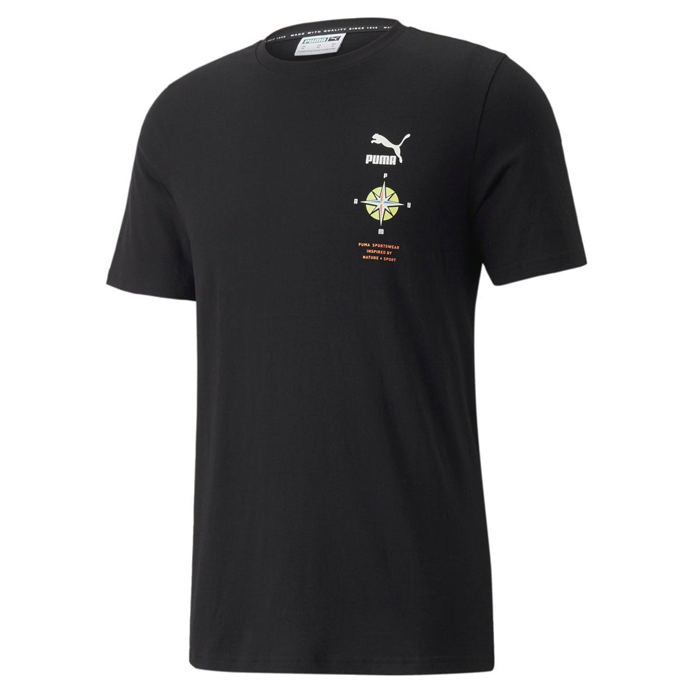 Nature Camp Graphic Crew Neck Short Sleeve T-Shirt