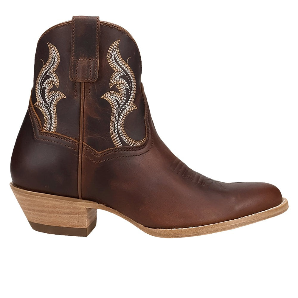Rustic Charm Round Toe Zippered Cowboy Boots