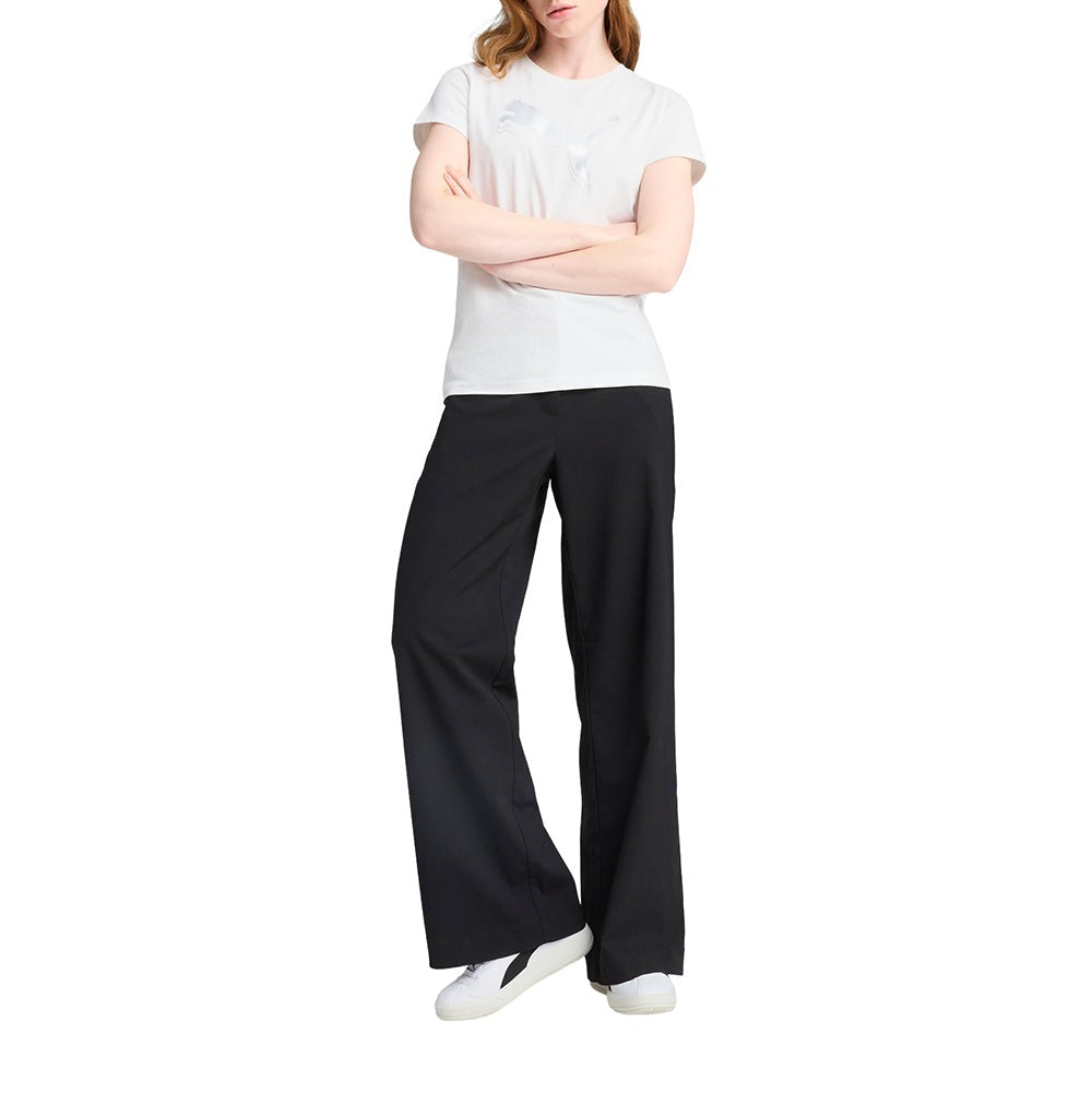 Essentials Metallic Logo Crew Neck Short Sleeve T-Shirt