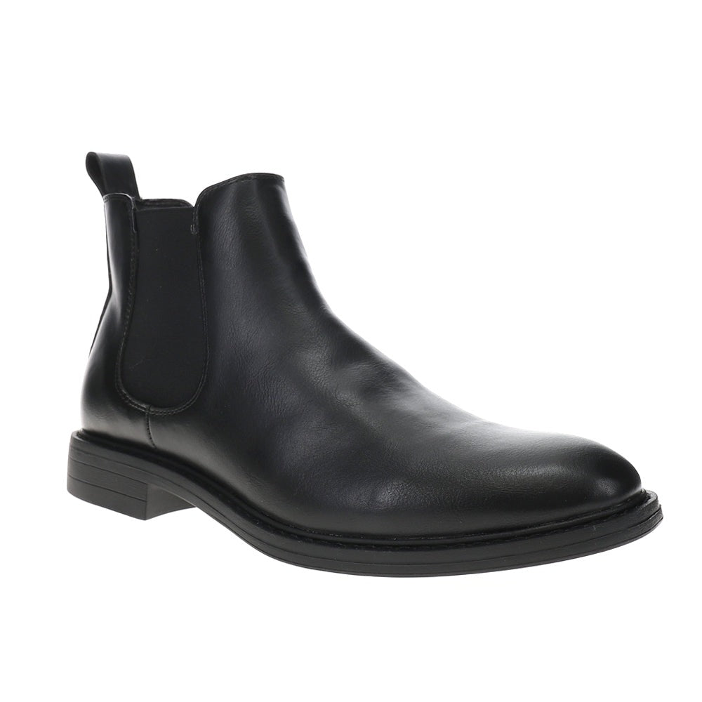 Logan Round Toe Pull On Chelsea Boots