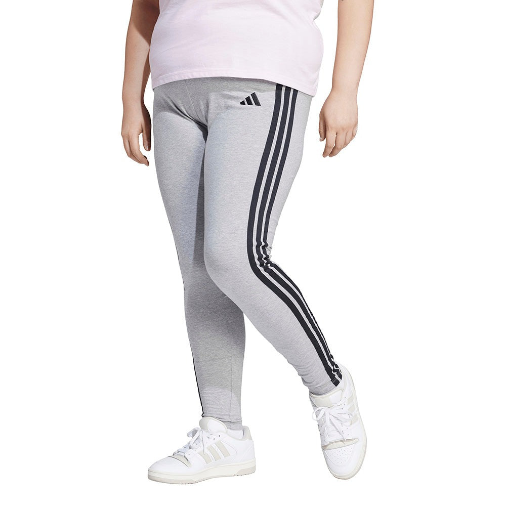Essentials 3-Stripes Cotton Leggings (Plus Size)