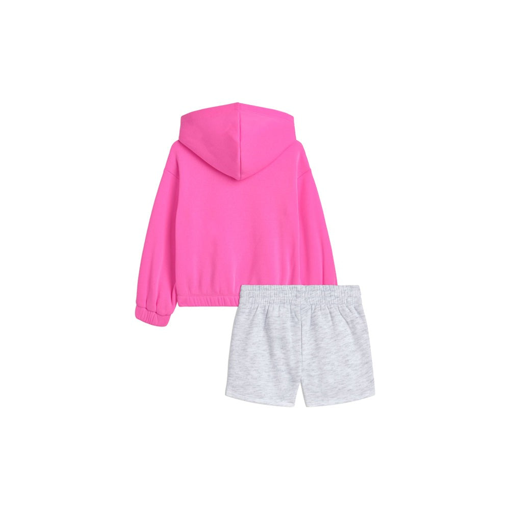 Fleece Pullover Hoodie & Shorts 2 Piece Set (Toddler)