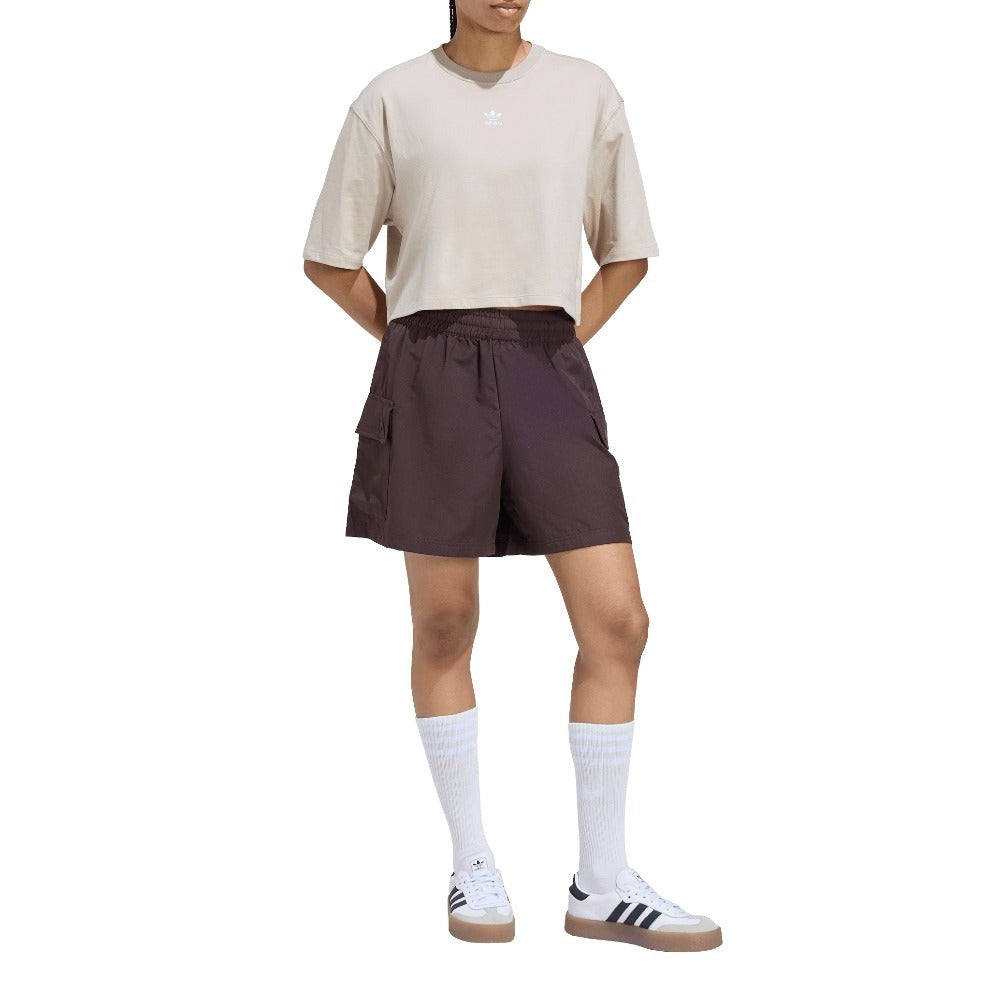 Essentials Woven High-Waist Cargo Shorts