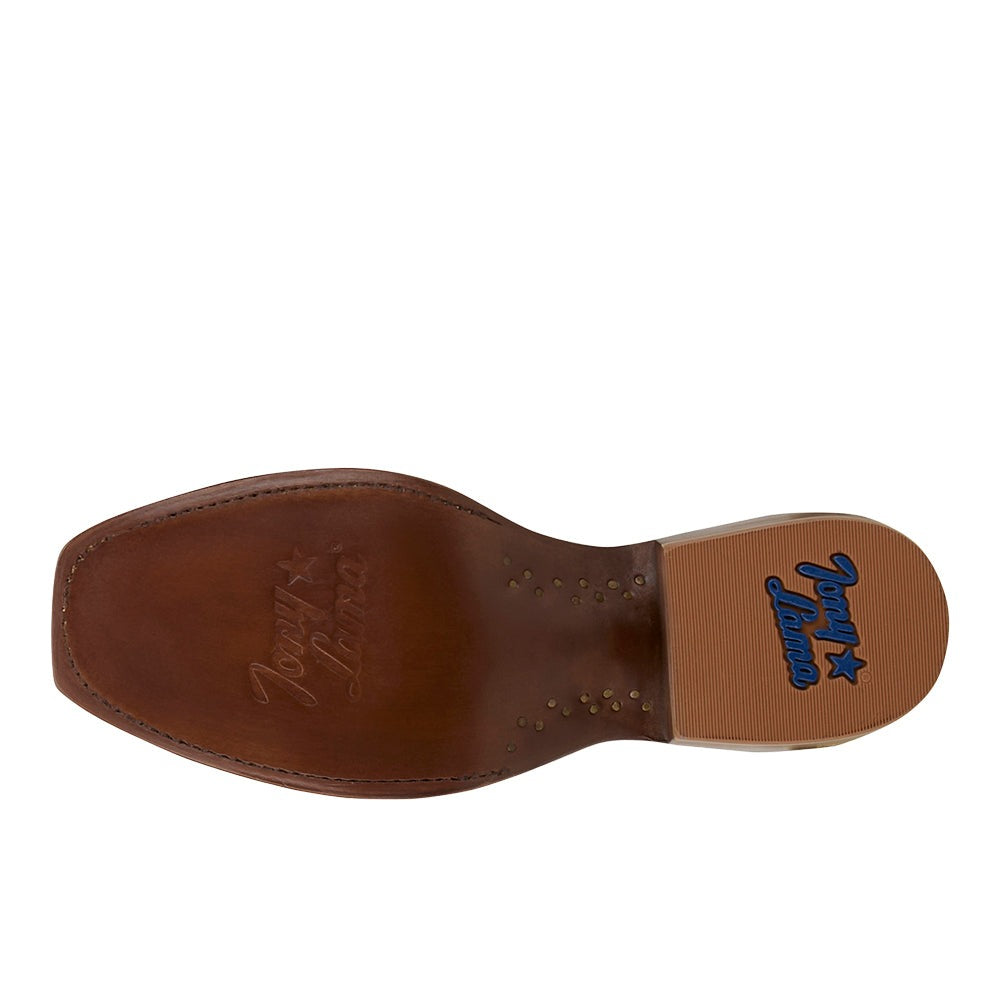 Ranchero Amber Ostrich Square Toe Cowboy Boots