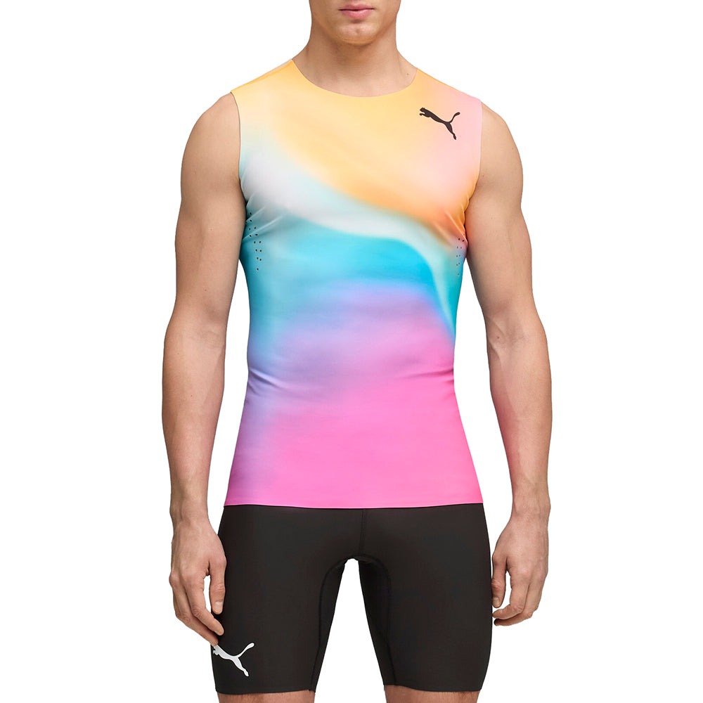 Race Day Track & Field Tight Crew Neck Athletic Tank Top